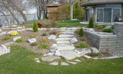 Natural Limestone Steps